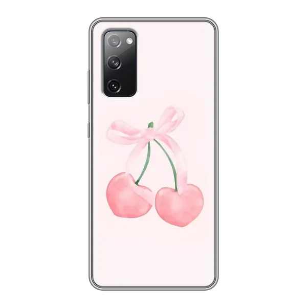 Чехол с принтом «Розовые вишни» для Samsung Galaxy S20 FE Чехол с принтом «Розовые вишни» для Samsung Galaxy S20 FE