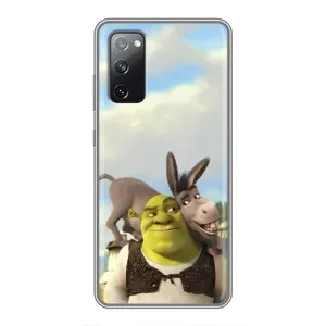 Чехол с мультфильмом Шрек на Samsung Galaxy S20 FE (Шрек и Осел)