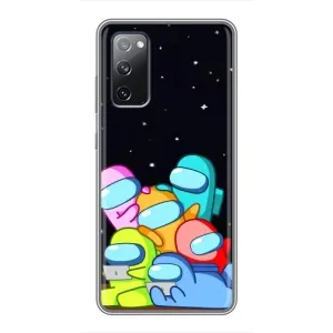 Чехол Амонг Ас для Samsung Galaxy S20 FE (AlphaPrint) (Скины в космосе)