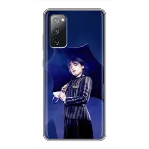 Чехлы Венсдей на Samsung Galaxy S20 FE Уэнсдей (AlphaPrint) (Уэнздей с зонтом)