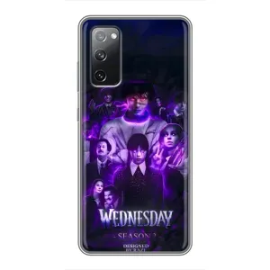 Чехол с дизайном Венздей 2 на Samsung Galaxy S20 FE (Фиолетовая магия Уэнздей)