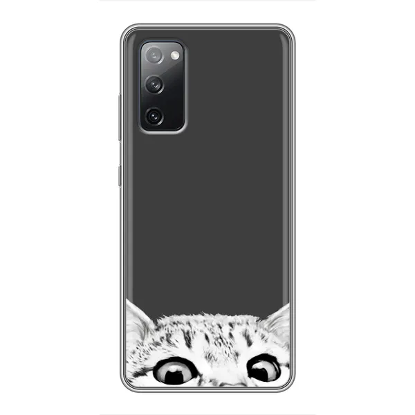 Чехол с принтом «Выглядывает кот» для Samsung Galaxy S20 FE