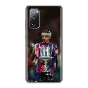 Чехол с футболистом Ламин Ямаль Samsung Galaxy S20 FE (Ямаль с кубком)