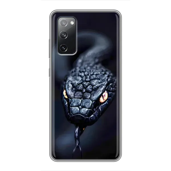 Чехол с принтом «Черная змея» для Samsung Galaxy S20 FE