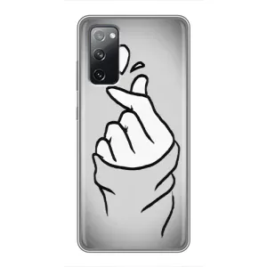 Чехол с принтом для Samsung Galaxy S20 FE (AlphaPrint - Знак сердечка) (Значок Love)