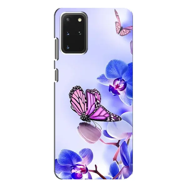 Чохол з принтом «Метелик на квітах» для Samsung Galaxy S20 Plus