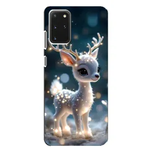 Яркий чехол для Samsung Galaxy S20 Plus с Зимними Оленятами (Блестящий олененок)