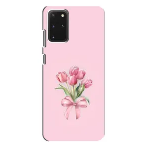 Чохол з розовим принтом для Samsung Galaxy S20 Plus (Букет квітів)