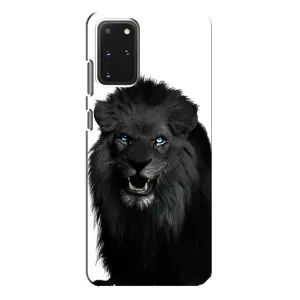 Чехлы с картинками животных Samsung Galaxy S20 Plus (Черный ЛЕВ)