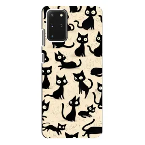 Чохол з малюнком кіт на Samsung Galaxy S20 Plus (Чорні коти)