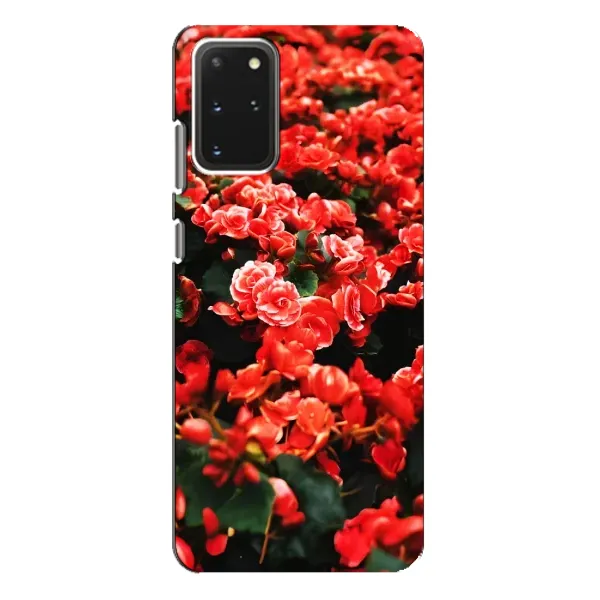 Чохол з принтом «Квіти червоні» для Samsung Galaxy S20 Plus