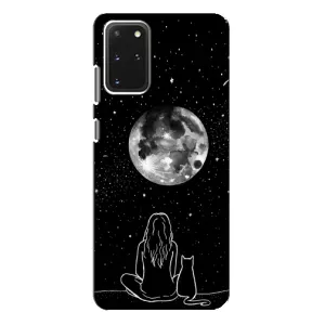 Чохол з малюнком кіт на Samsung Galaxy S20 Plus (Дівчина з котом)