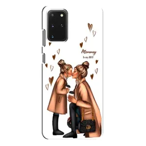 Чехол с печатью для Samsung Galaxy S20 Plus - (Мама с ребенком) (AlphaPrint) (Дочка и мама)