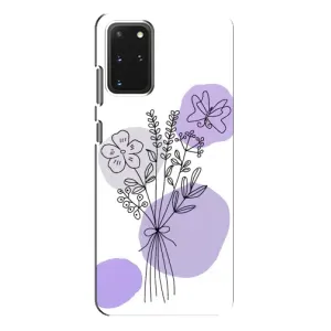 Чохол з принтом «Букет фіолетова абстракція» для Samsung Galaxy S20 Plus