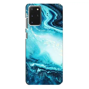 Мраморный чехол на Samsung Galaxy S20 Plus (VPrint) (Голубой мрамор)