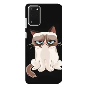 Чехол с принтом для Samsung Galaxy S20 Plus (AlphaPrint) Модные коты (Грустный кот)