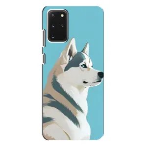 Чехол с Хаски для Samsung Galaxy S20 Plus - (AlphaPrint) (Хаски арт)