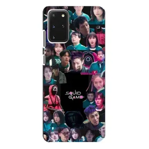 Чехол Гра в кальмара для Samsung Galaxy S20 Plus (Коллаж Игра кальмара)