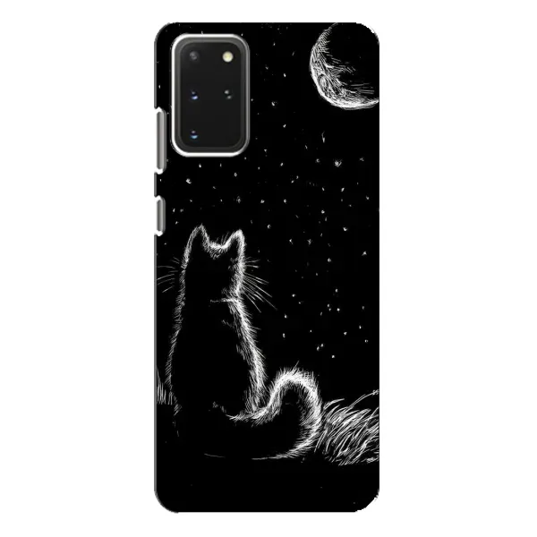 Чохол з принтом «Котик і місяць» для Samsung Galaxy S20 Plus
