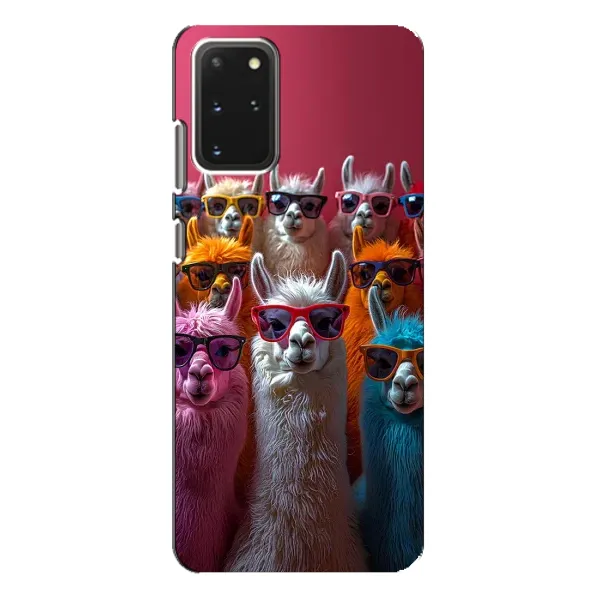 Чехол с принтом «Ламы в очках» для Samsung Galaxy S20 Plus Чехол с принтом «Ламы в очках» для Samsung Galaxy S20 Plus