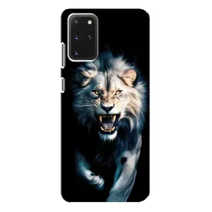 Чехол с картинкой «Хищники» для Samsung Galaxy S20 Plus (Лев в темноте)