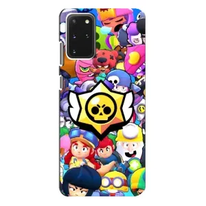 Чехол для Samsung Galaxy S20 Plus Бравл Старс (VPrint) (Лого Brawl Stars)