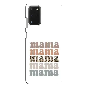 Чехлы для мамы на Samsung Galaxy S20 Plus (Текстовый коллаж мама)