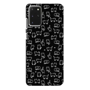 Чехол с принтом для Samsung Galaxy S20 Plus (AlphaPrint) Модные коты (Меленькие котики)