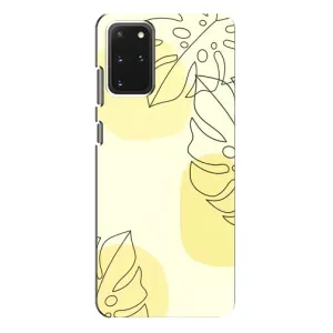 Силиконовый чехол с принтом в цветах на Samsung Galaxy S20 Plus
