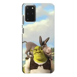 Чехол с мультфильмом Шрек на Samsung Galaxy S20 Plus (Шрек и Осел)