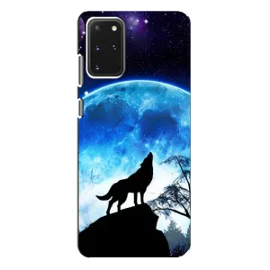 Защитные чехлы для Самсунг С20 Плюс (AlphaPrint) (ХИТ продаж) ВОЛК (Волк на луну)