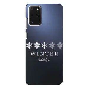 Зимние Чехлы для Самсунг С20 Плюс - прозрачный фон (Winter loading)