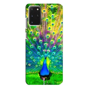 Чехол с птицами на Samsung Galaxy S20 Plus (VPrint) (Яркий Павлин)
