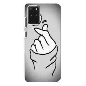 Чехол с принтом для Samsung Galaxy S20 Plus (AlphaPrint - Знак сердечка) (Значок Love)