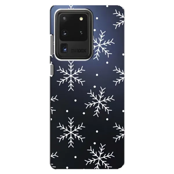 Чехол с принтом «Белые снежинки» для Samsung Galaxy S20 Ultra