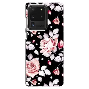 Чохли з квітами для Samsung Galaxy S20 Ultra (VPrint) (Квіти на чорному)