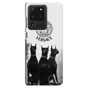 Чехлы VERSACE для Самсунг С20 Ультра (PREMIUMPrint) (Доберман Версаче)