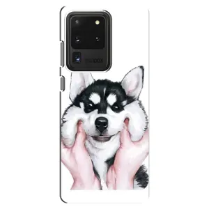 Чехол с принтом «Довольный Хаски» для Samsung Galaxy S20 Ultra