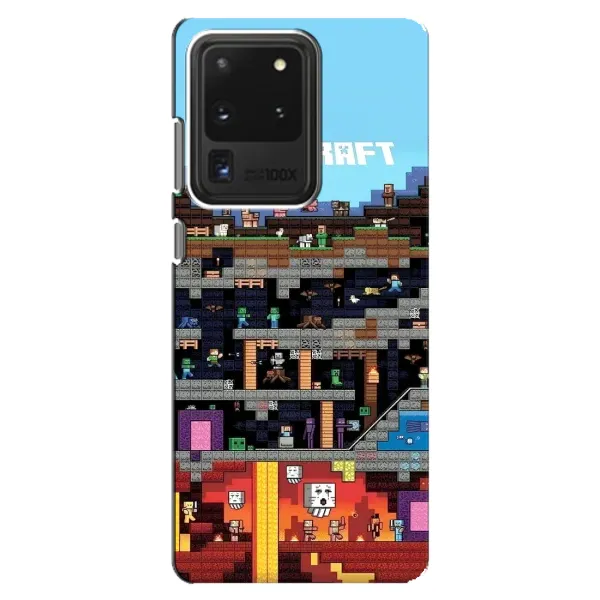 Чехол с принтом «фон Minecraft» для Samsung Galaxy S20 Ultra Чехол с принтом «фон Minecraft» для Samsung Galaxy S20 Ultra
