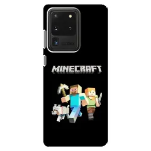 Чохол Майнкрафт на Samsung Galaxy S20 Ultra (AlphaPrint) Minecraft (герої Minecraft)