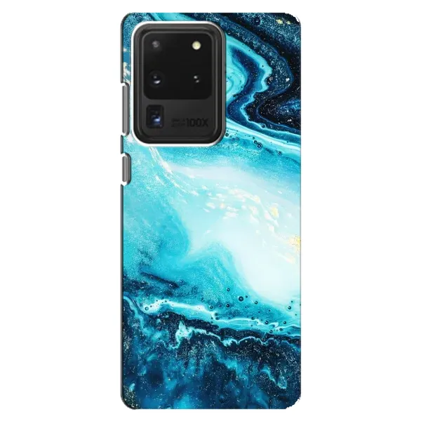 Чехол с принтом «Голубой мрамор» для Samsung Galaxy S20 Ultra Чехол с принтом «Голубой мрамор» для Samsung Galaxy S20 Ultra