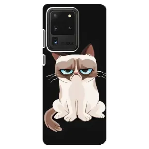Чохол з принтом для Samsung Galaxy S20 Ultra (AlphaPrint) Модні коти (Сумний кіт)