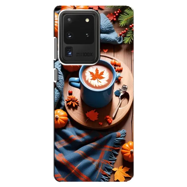 Чехол с принтом «Кофе и тыковки» для Samsung Galaxy S20 Ultra
