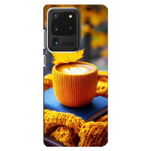 Чехол с принтом «Кофе на желтом пледе» для Samsung Galaxy S20 Ultra