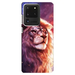 Чохол з картинкою ЛЕВ для Samsung Galaxy S20 Ultra (VPrint) (Красочний Лев)
