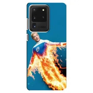 Чохол з принтом Фантастична четвірка для Samsung Galaxy S20 Ultra (Людина-факел у вогні)