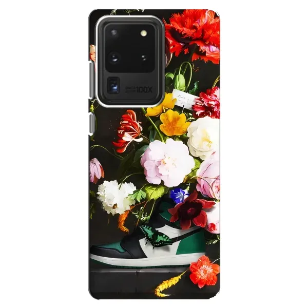 Чехол с принтом «Nike цветы» для Samsung Galaxy S20 Ultra