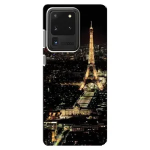 Чехол Эйфелева Башня для Samsung Galaxy S20 Ultra - (AlphaPrint) (Ночной Париж)