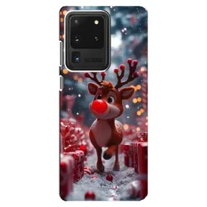 Яскравий чохол для Samsung Galaxy S20 Ultra з Зимові Оленята (Олень серед подарунків)