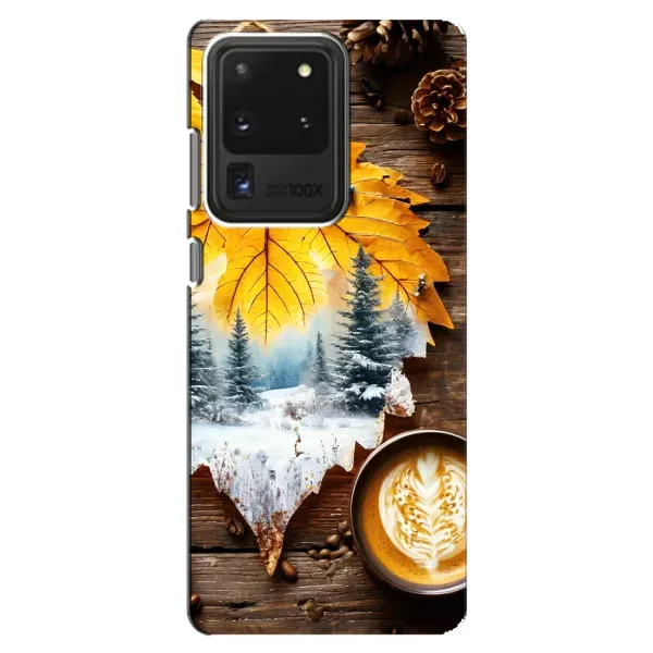 Чехол с принтом «Осенне-зимний кофе» для Samsung Galaxy S20 Ultra